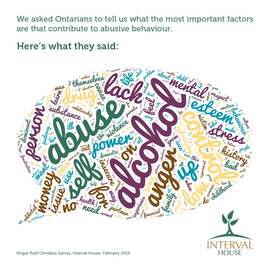 Word cloud of reported factors that contribute to abusive behaviour