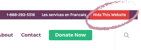 interval house hid this website button